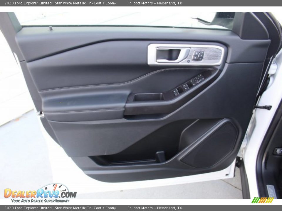 2020 Ford Explorer Limited Star White Metallic Tri-Coat / Ebony Photo #9