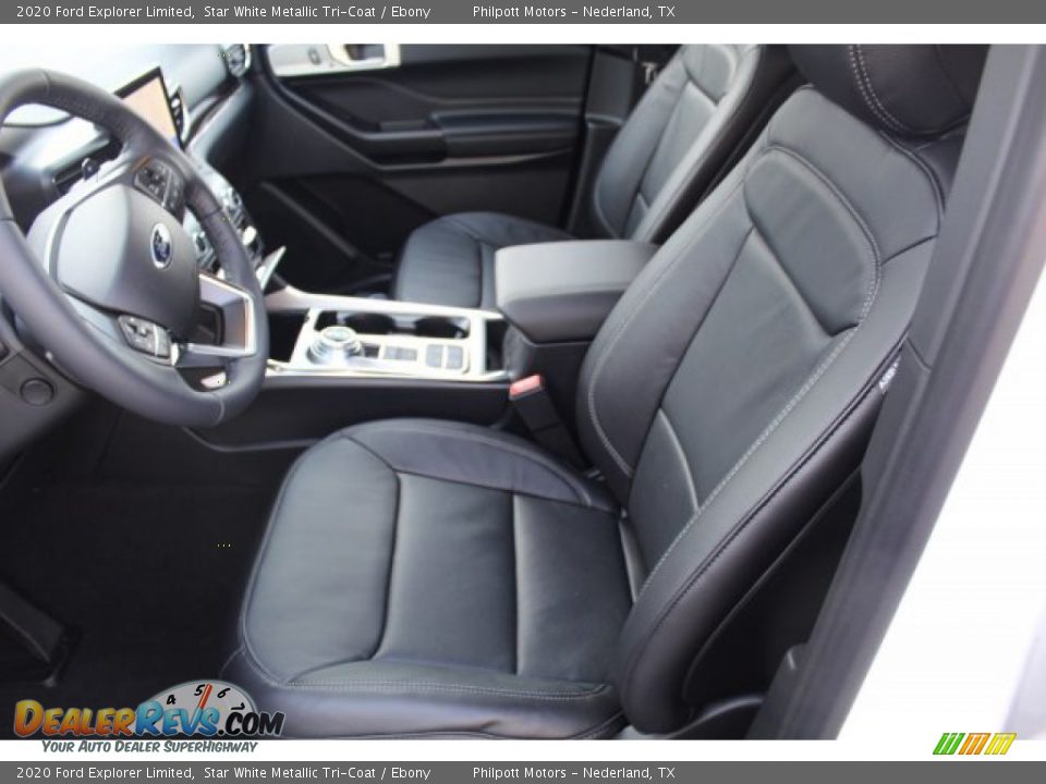 2020 Ford Explorer Limited Star White Metallic Tri-Coat / Ebony Photo #10