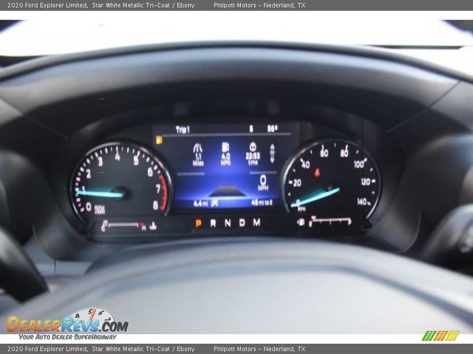 2020 Ford Explorer Limited Star White Metallic Tri-Coat / Ebony Photo #14