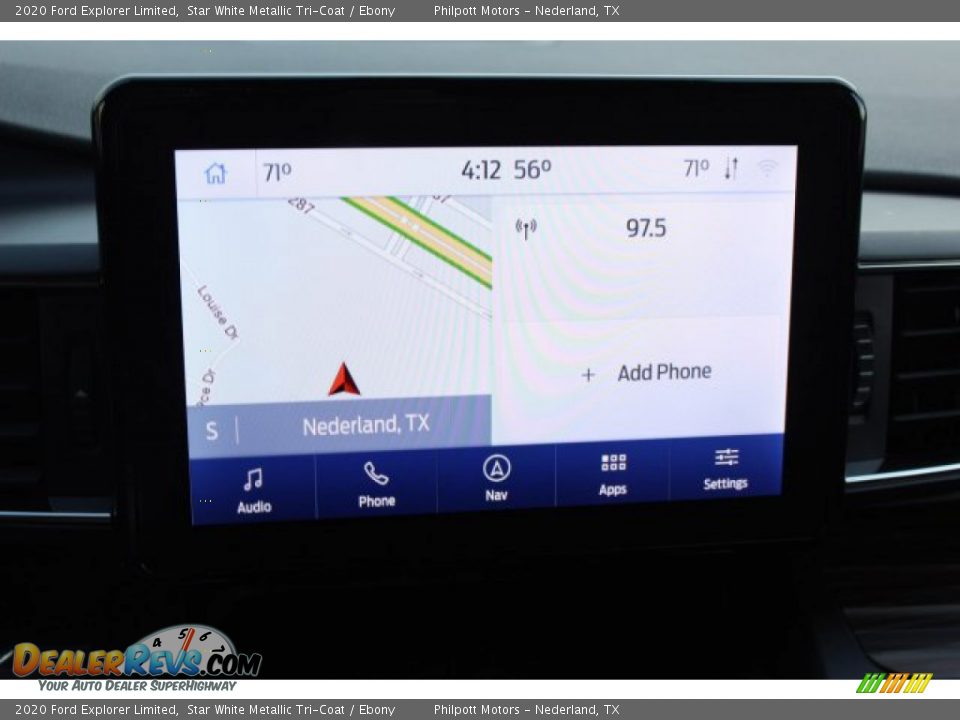 2020 Ford Explorer Limited Star White Metallic Tri-Coat / Ebony Photo #16