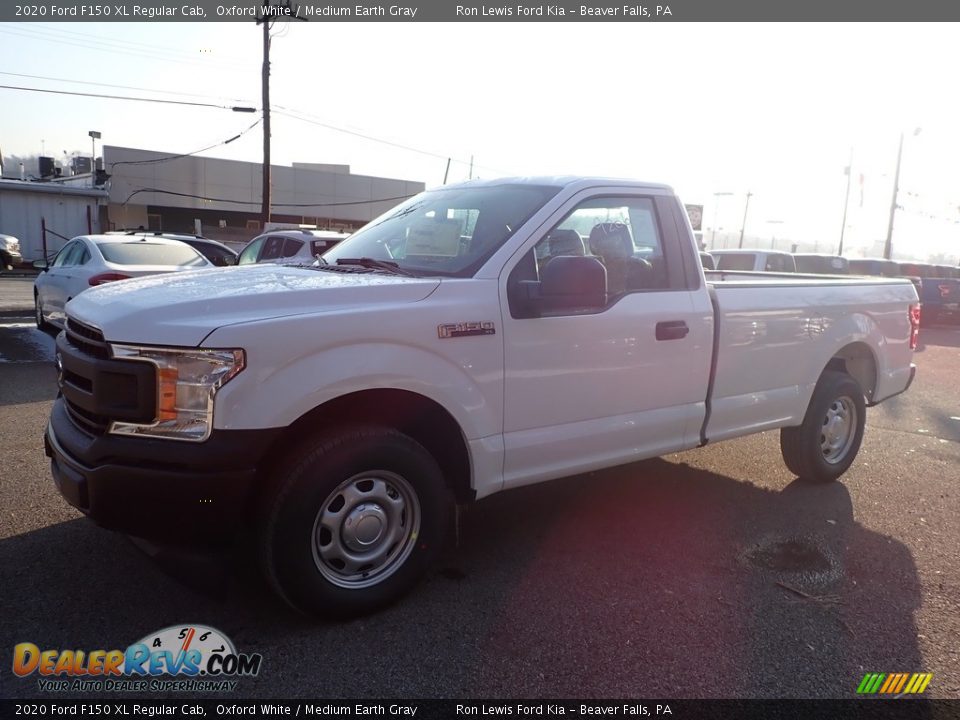 2020 Ford F150 XL Regular Cab Oxford White / Medium Earth Gray Photo #8