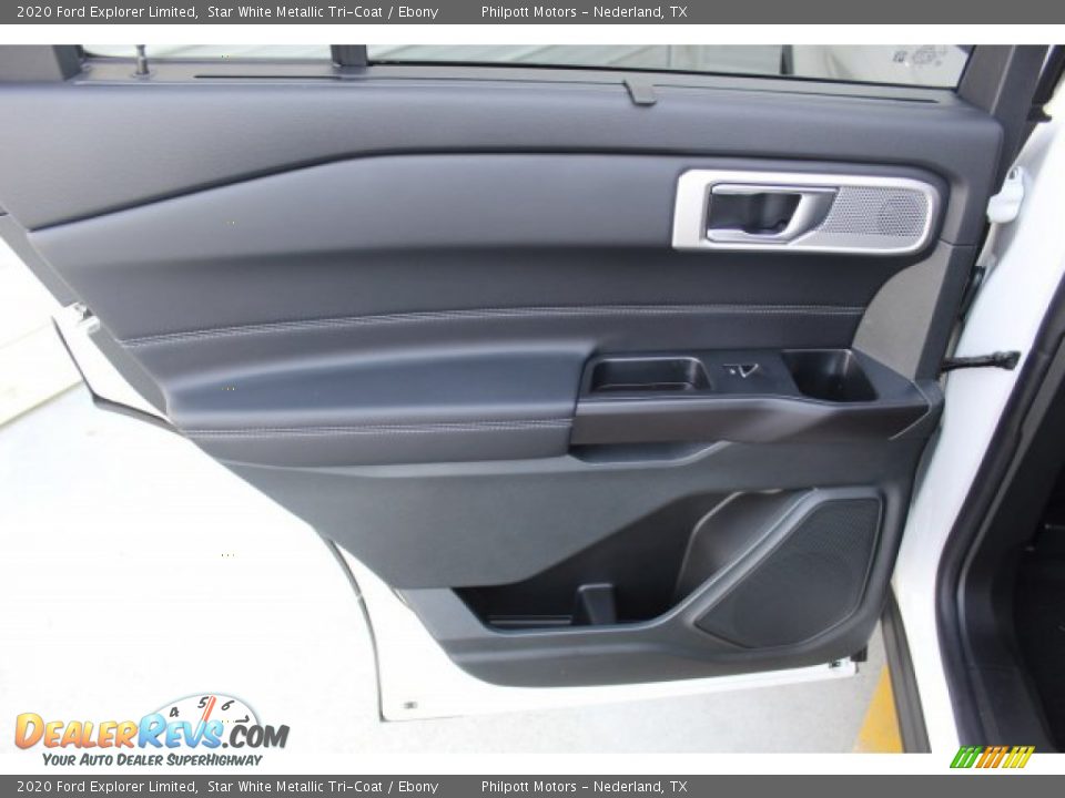 2020 Ford Explorer Limited Star White Metallic Tri-Coat / Ebony Photo #20