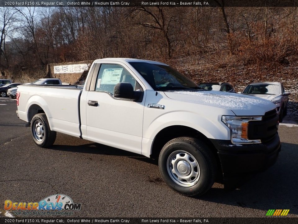 2020 Ford F150 XL Regular Cab Oxford White / Medium Earth Gray Photo #10