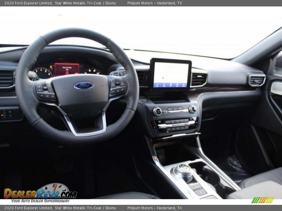 2020 Ford Explorer Limited Star White Metallic Tri-Coat / Ebony Photo #22