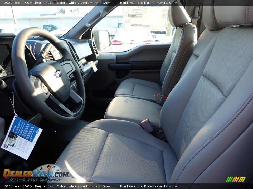2020 Ford F150 XL Regular Cab Oxford White / Medium Earth Gray Photo #13