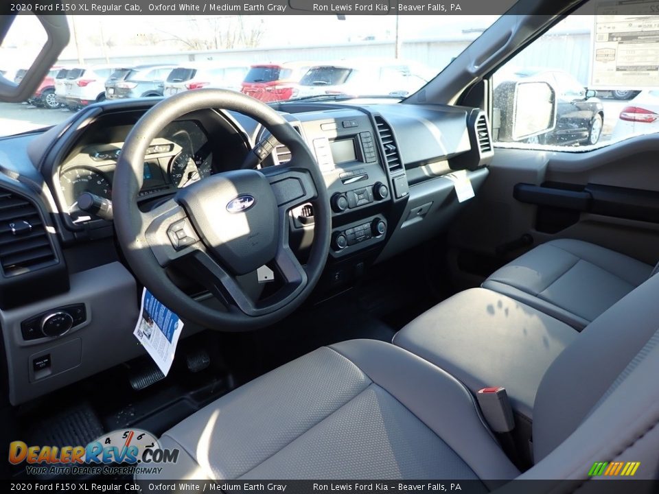 2020 Ford F150 XL Regular Cab Oxford White / Medium Earth Gray Photo #14