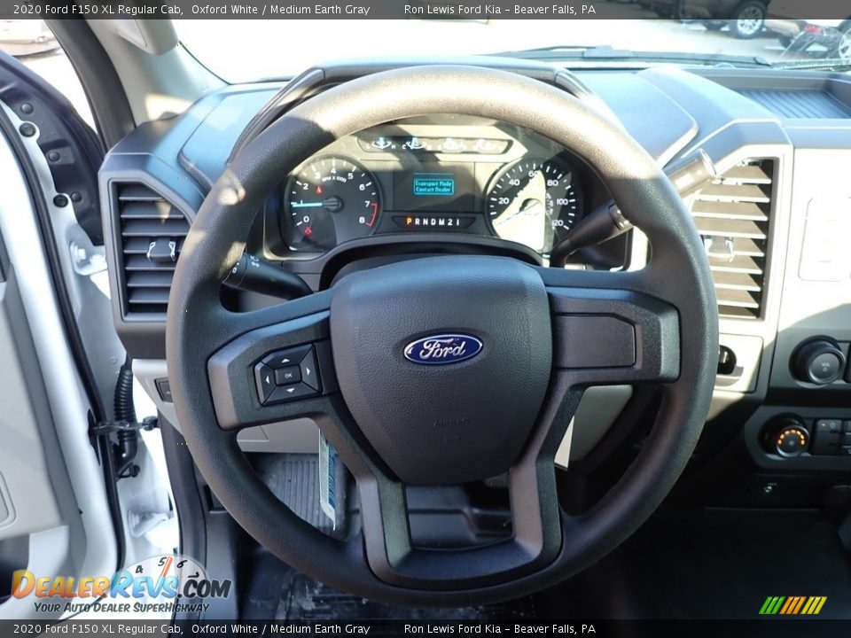 2020 Ford F150 XL Regular Cab Oxford White / Medium Earth Gray Photo #17