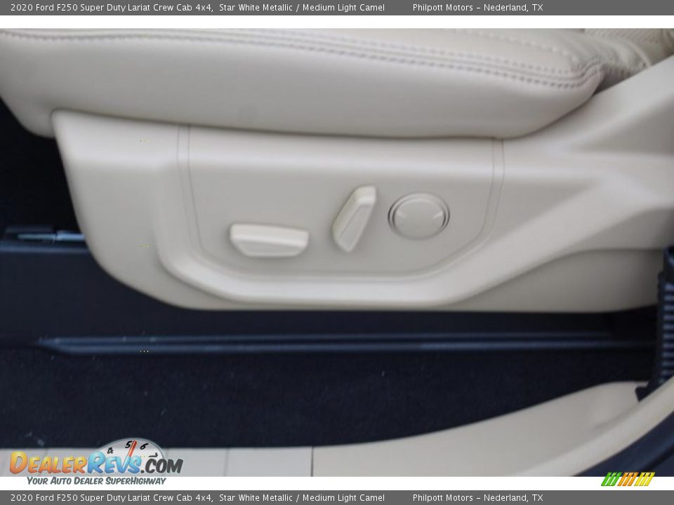 2020 Ford F250 Super Duty Lariat Crew Cab 4x4 Star White Metallic / Medium Light Camel Photo #11