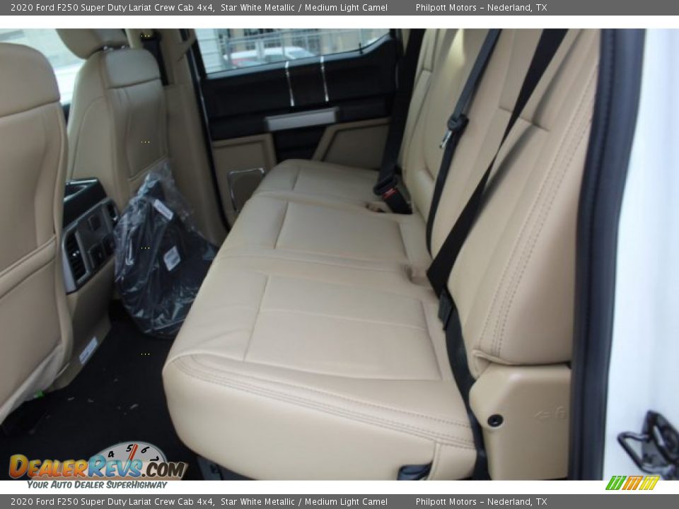 2020 Ford F250 Super Duty Lariat Crew Cab 4x4 Star White Metallic / Medium Light Camel Photo #22