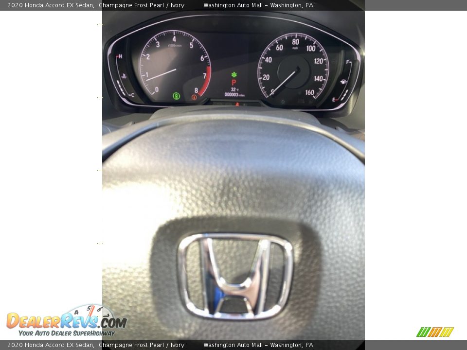 2020 Honda Accord EX Sedan Champagne Frost Pearl / Ivory Photo #25