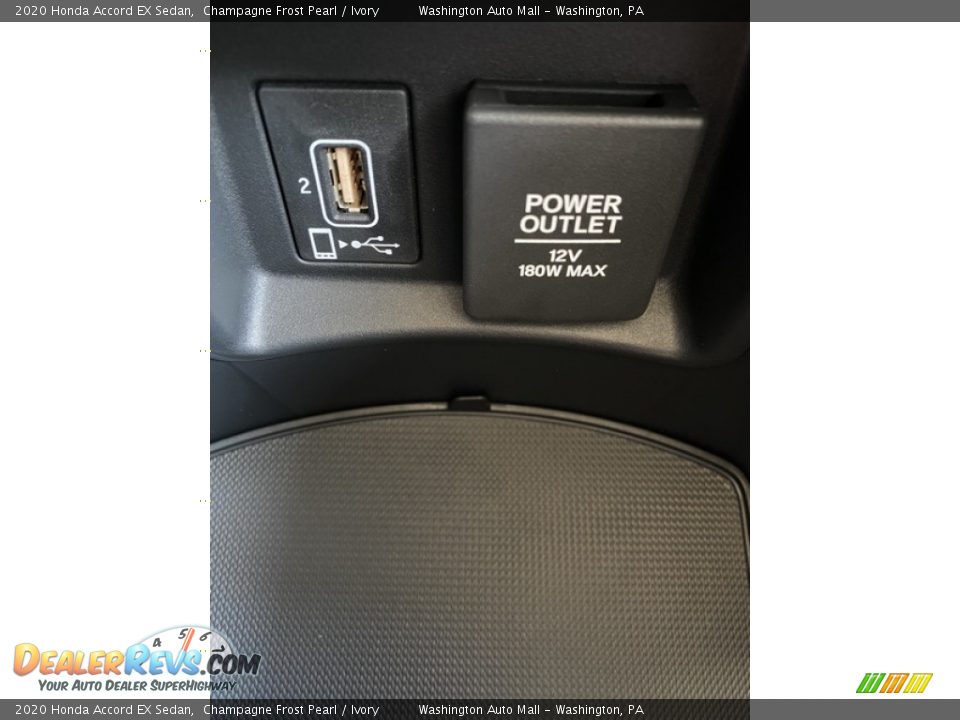 2020 Honda Accord EX Sedan Champagne Frost Pearl / Ivory Photo #33