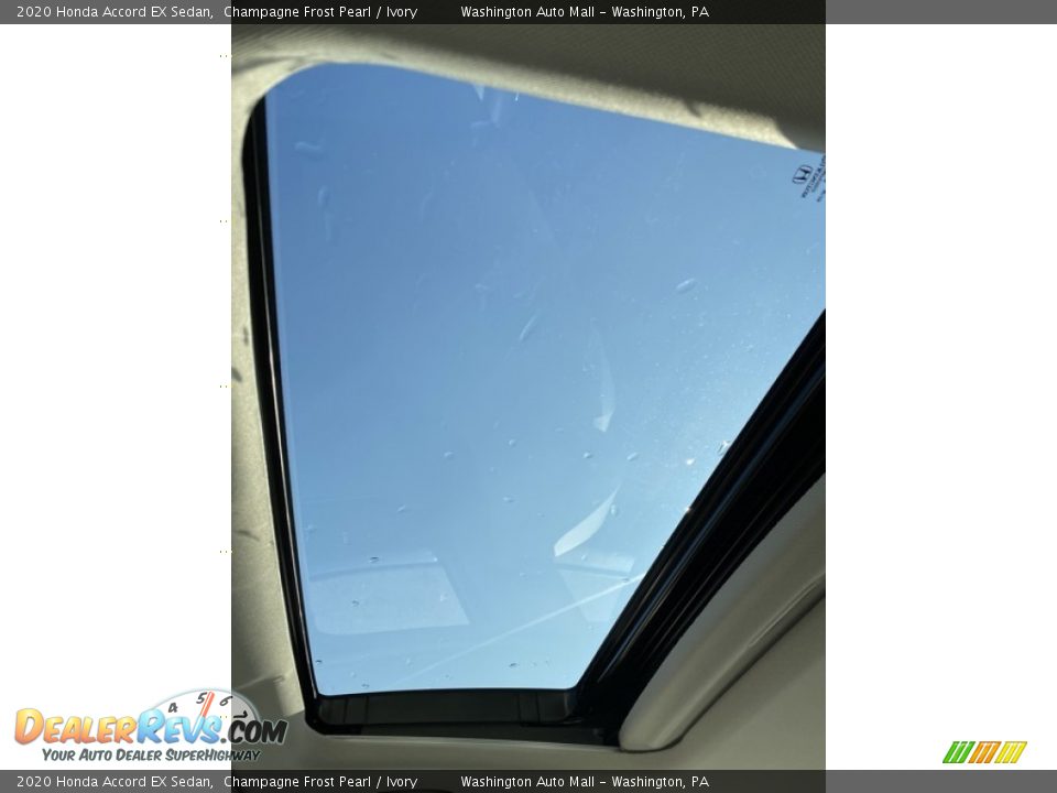 2020 Honda Accord EX Sedan Champagne Frost Pearl / Ivory Photo #35