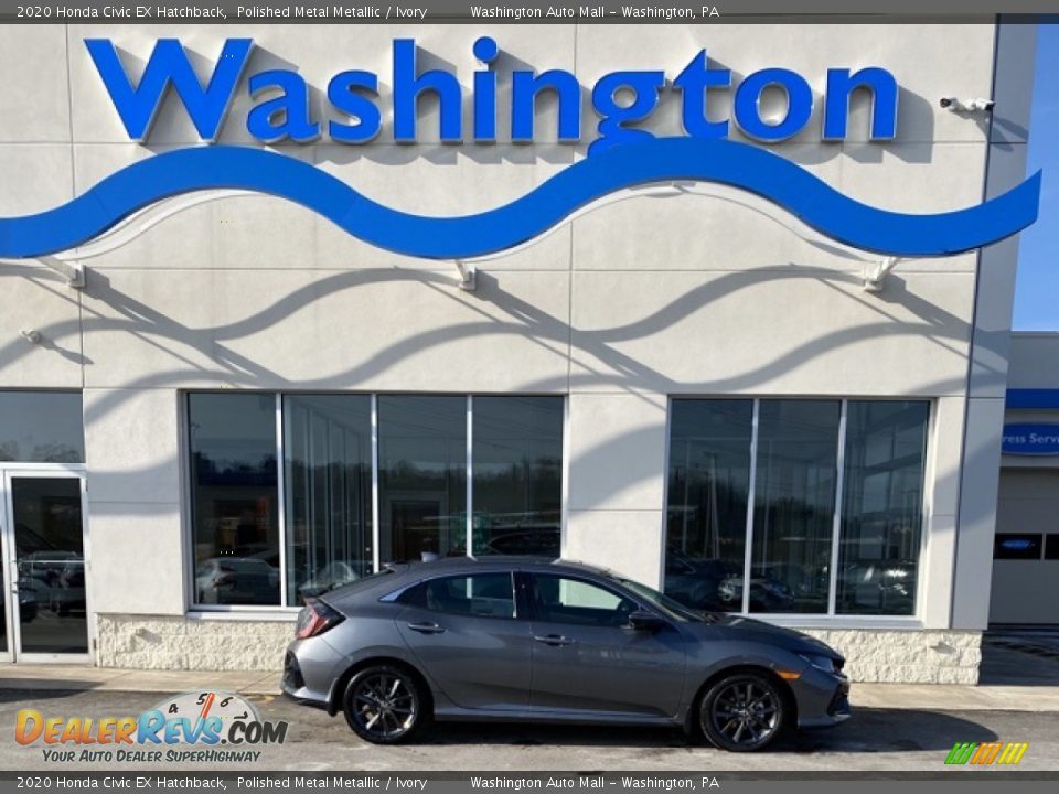 2020 Honda Civic EX Hatchback Polished Metal Metallic / Ivory Photo #1