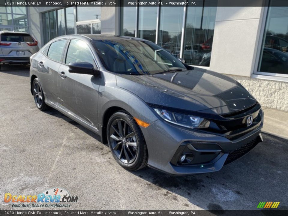 2020 Honda Civic EX Hatchback Polished Metal Metallic / Ivory Photo #2