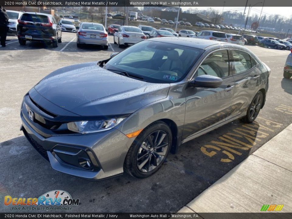 2020 Honda Civic EX Hatchback Polished Metal Metallic / Ivory Photo #4
