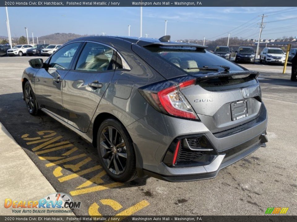 2020 Honda Civic EX Hatchback Polished Metal Metallic / Ivory Photo #5