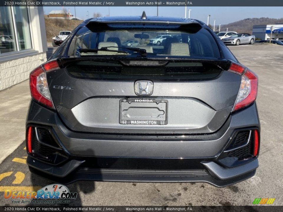 2020 Honda Civic EX Hatchback Polished Metal Metallic / Ivory Photo #6