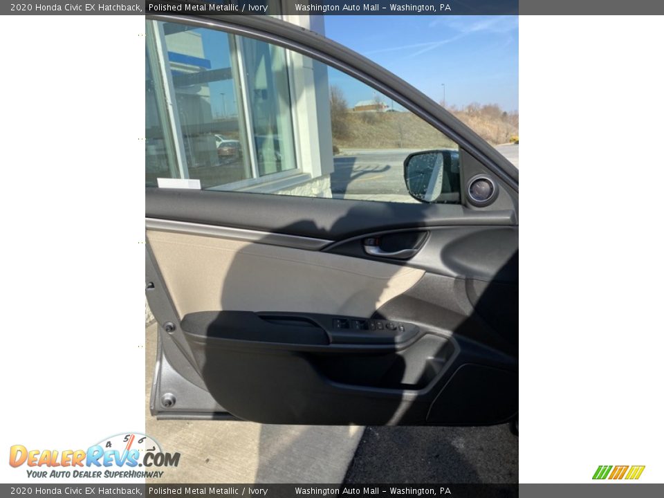 2020 Honda Civic EX Hatchback Polished Metal Metallic / Ivory Photo #10