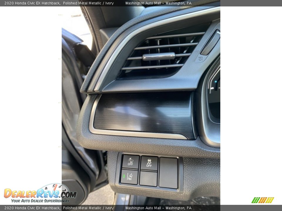 2020 Honda Civic EX Hatchback Polished Metal Metallic / Ivory Photo #12