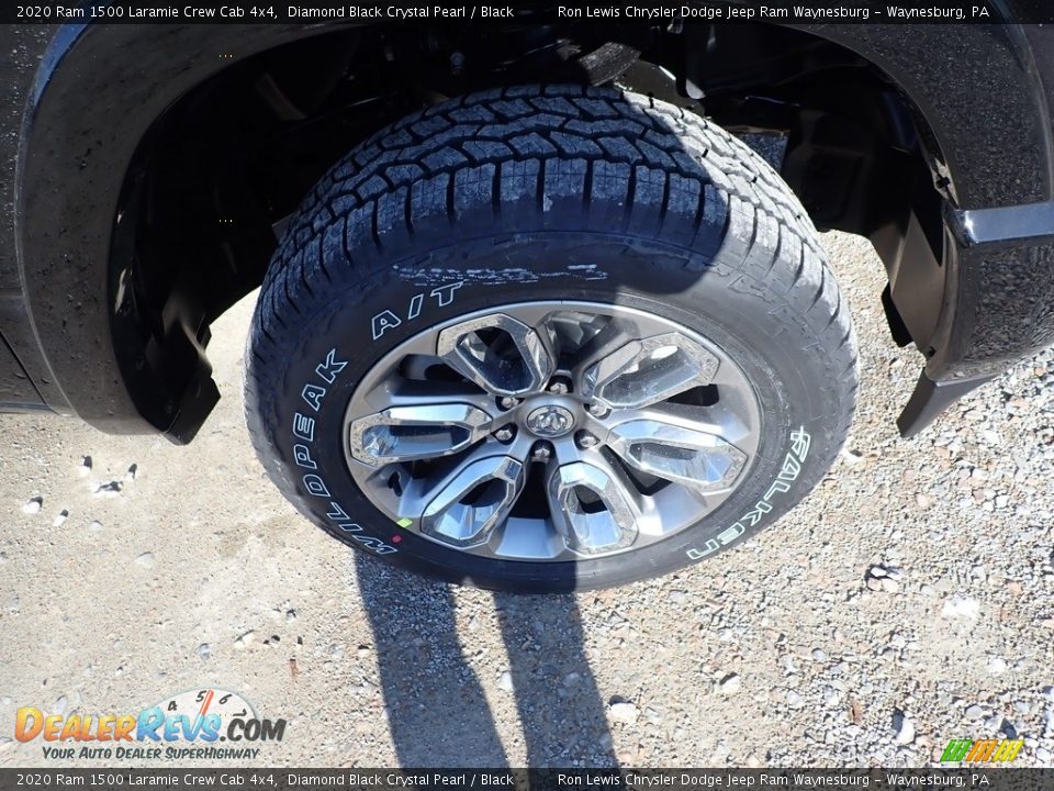 2020 Ram 1500 Laramie Crew Cab 4x4 Diamond Black Crystal Pearl / Black Photo #9