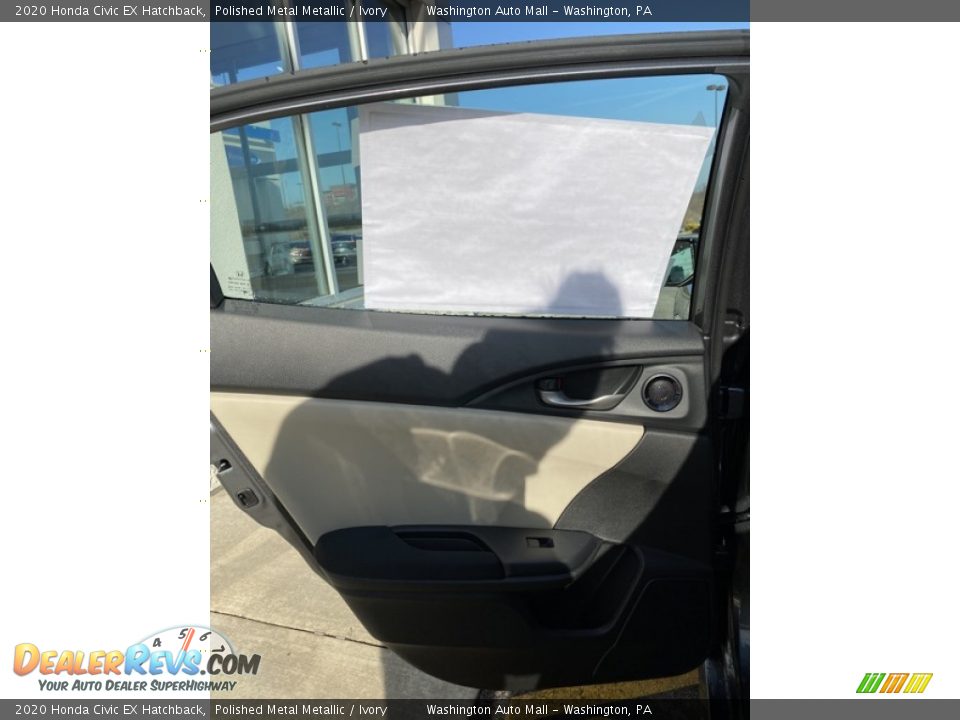 2020 Honda Civic EX Hatchback Polished Metal Metallic / Ivory Photo #16