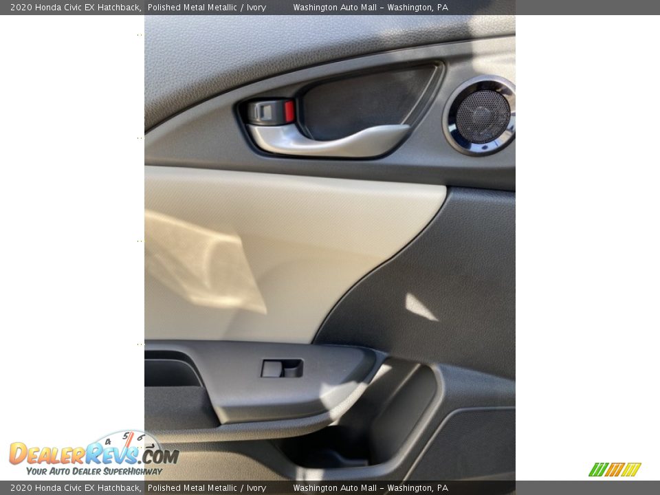 2020 Honda Civic EX Hatchback Polished Metal Metallic / Ivory Photo #17