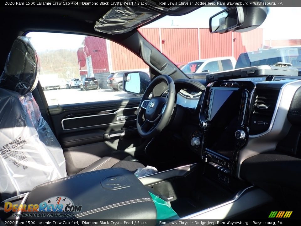 2020 Ram 1500 Laramie Crew Cab 4x4 Diamond Black Crystal Pearl / Black Photo #11