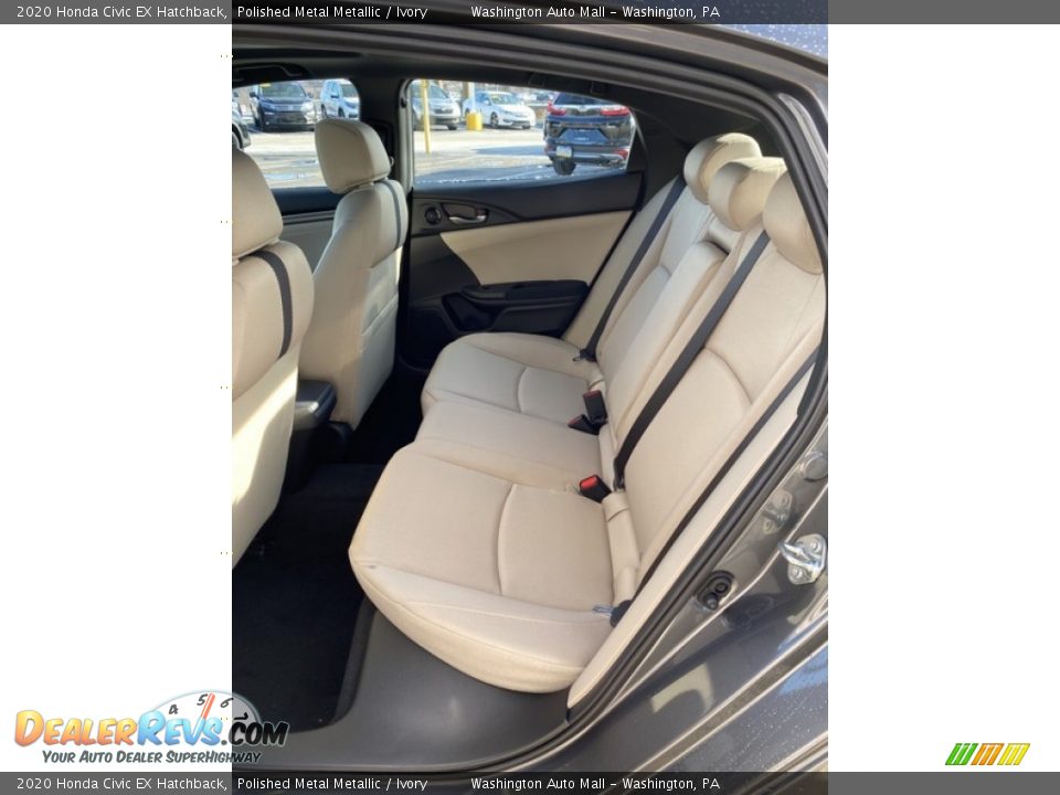 2020 Honda Civic EX Hatchback Polished Metal Metallic / Ivory Photo #19