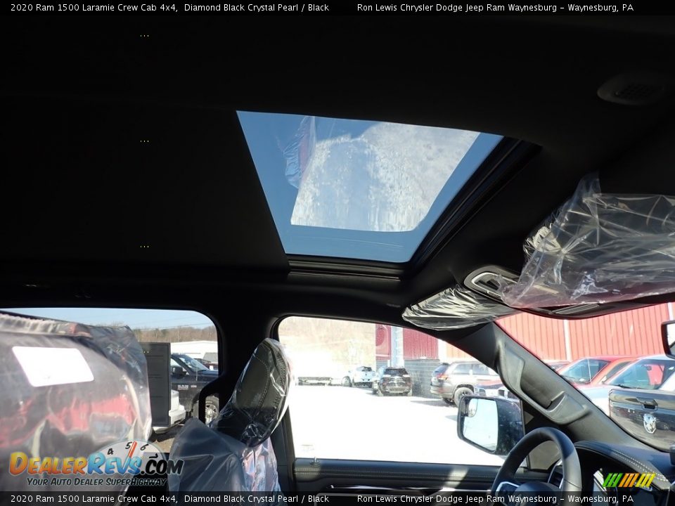 2020 Ram 1500 Laramie Crew Cab 4x4 Diamond Black Crystal Pearl / Black Photo #12