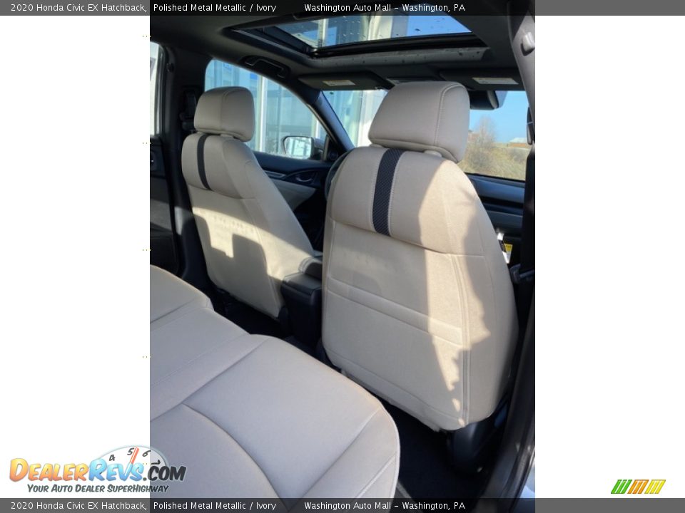 2020 Honda Civic EX Hatchback Polished Metal Metallic / Ivory Photo #22
