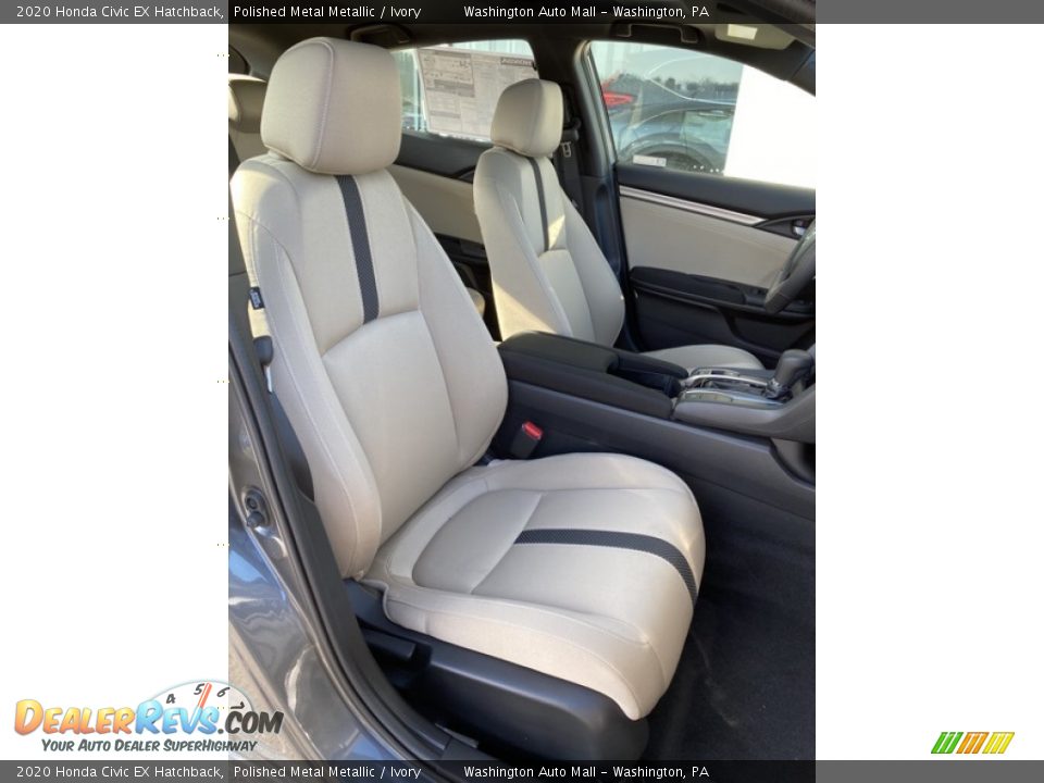 2020 Honda Civic EX Hatchback Polished Metal Metallic / Ivory Photo #23