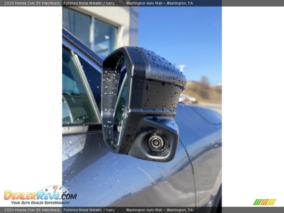 2020 Honda Civic EX Hatchback Polished Metal Metallic / Ivory Photo #25