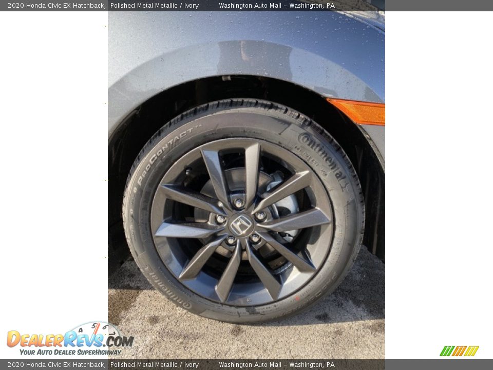 2020 Honda Civic EX Hatchback Polished Metal Metallic / Ivory Photo #26