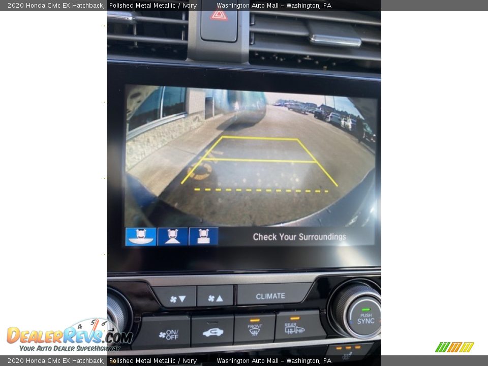 2020 Honda Civic EX Hatchback Polished Metal Metallic / Ivory Photo #29