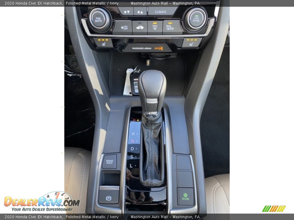 2020 Honda Civic EX Hatchback Polished Metal Metallic / Ivory Photo #30