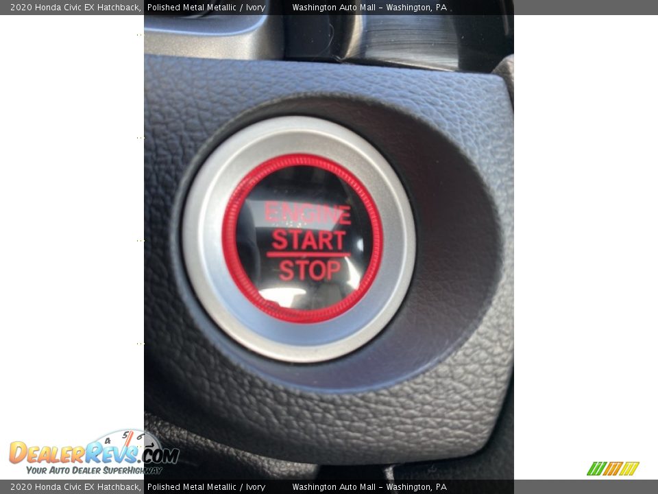 2020 Honda Civic EX Hatchback Polished Metal Metallic / Ivory Photo #32