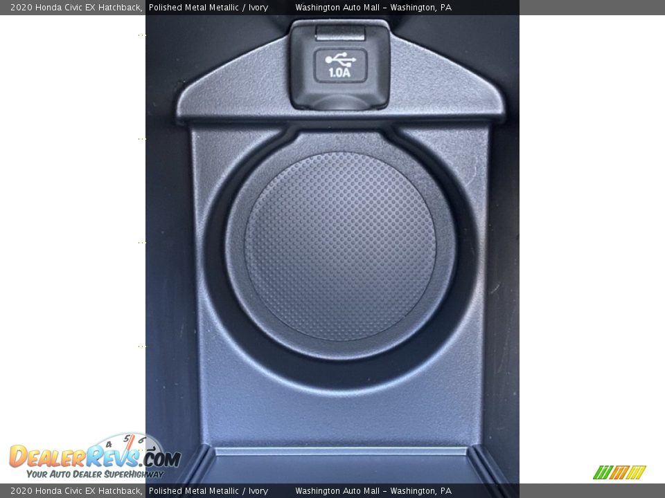 2020 Honda Civic EX Hatchback Polished Metal Metallic / Ivory Photo #35