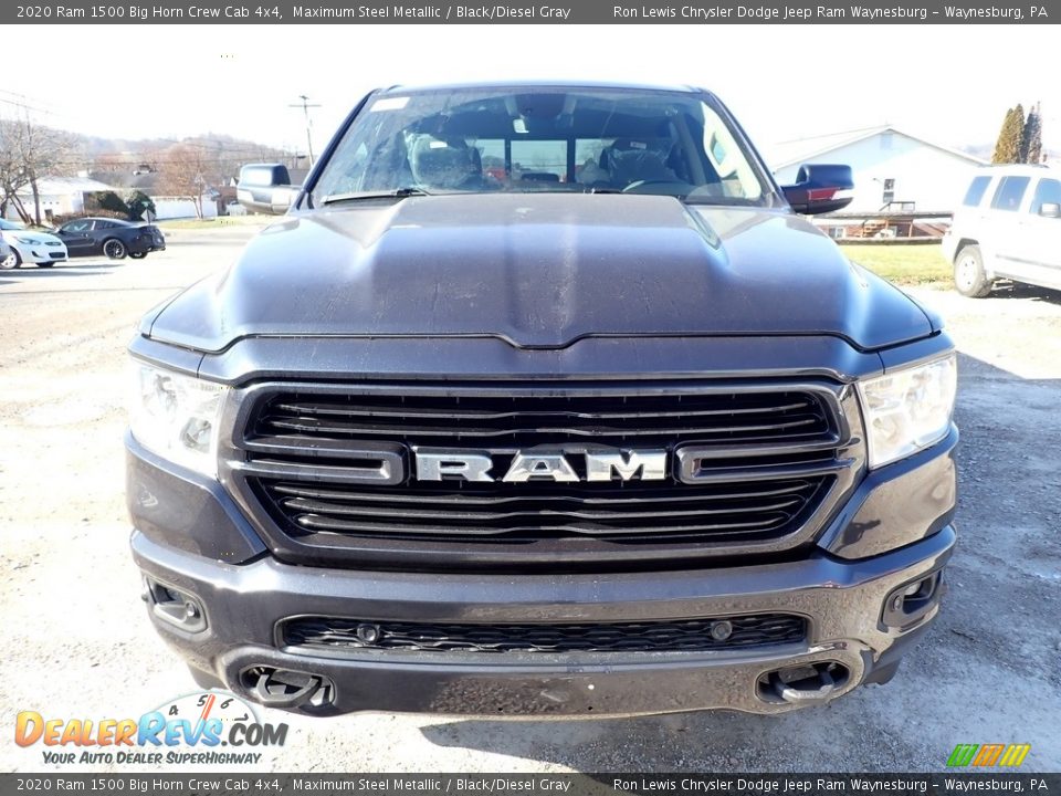 2020 Ram 1500 Big Horn Crew Cab 4x4 Maximum Steel Metallic / Black/Diesel Gray Photo #8