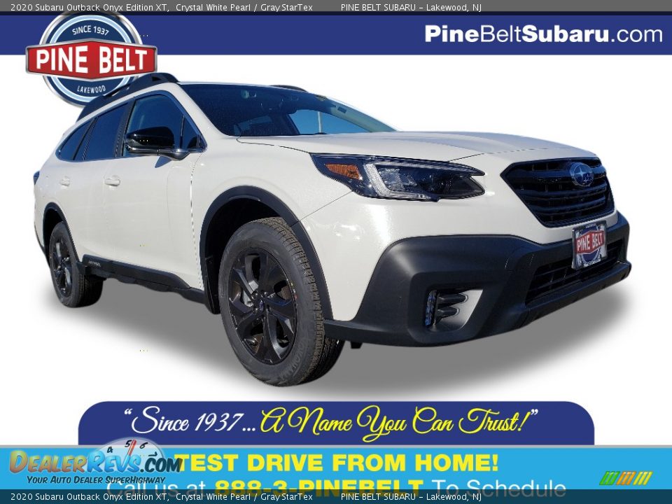 2020 Subaru Outback Onyx Edition XT Crystal White Pearl / Gray StarTex Photo #1