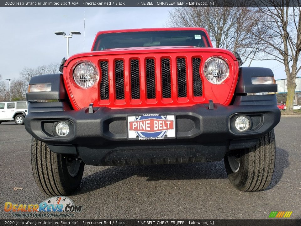 2020 Jeep Wrangler Unlimited Sport 4x4 Firecracker Red / Black Photo #2