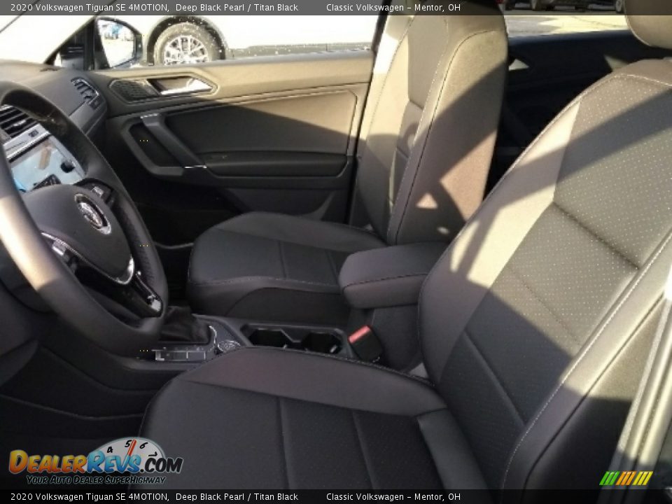 2020 Volkswagen Tiguan SE 4MOTION Deep Black Pearl / Titan Black Photo #3