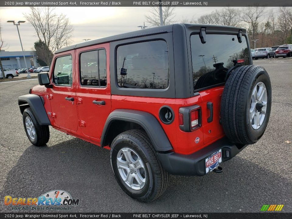 2020 Jeep Wrangler Unlimited Sport 4x4 Firecracker Red / Black Photo #4