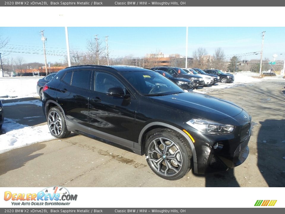 2020 BMW X2 xDrive28i Black Sapphire Metallic / Black Photo #1