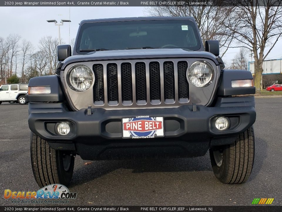 2020 Jeep Wrangler Unlimited Sport 4x4 Granite Crystal Metallic / Black Photo #2