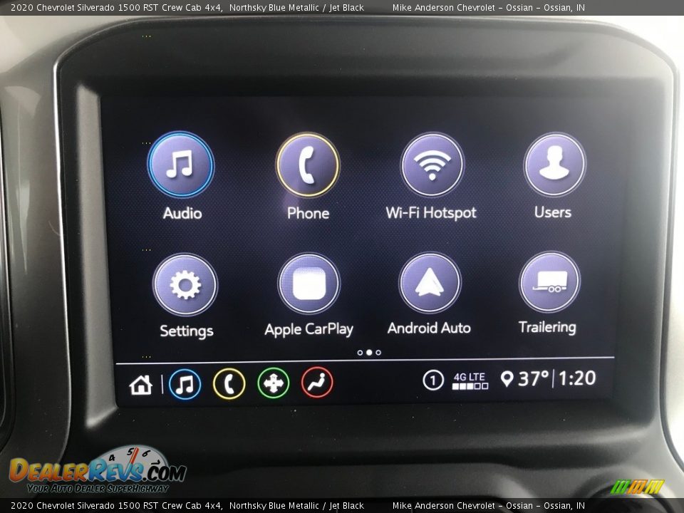 2020 Chevrolet Silverado 1500 RST Crew Cab 4x4 Northsky Blue Metallic / Jet Black Photo #19