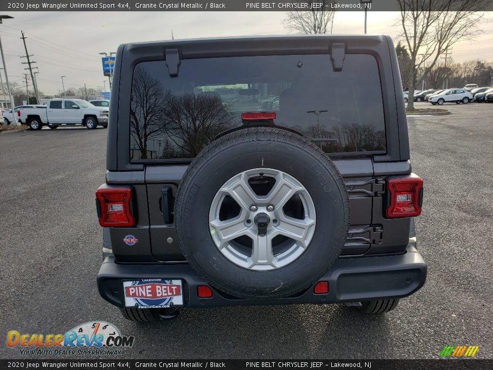 2020 Jeep Wrangler Unlimited Sport 4x4 Granite Crystal Metallic / Black Photo #5