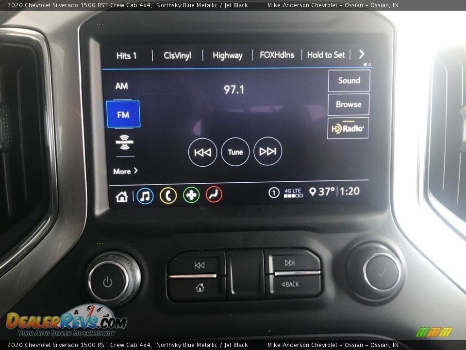 2020 Chevrolet Silverado 1500 RST Crew Cab 4x4 Northsky Blue Metallic / Jet Black Photo #20