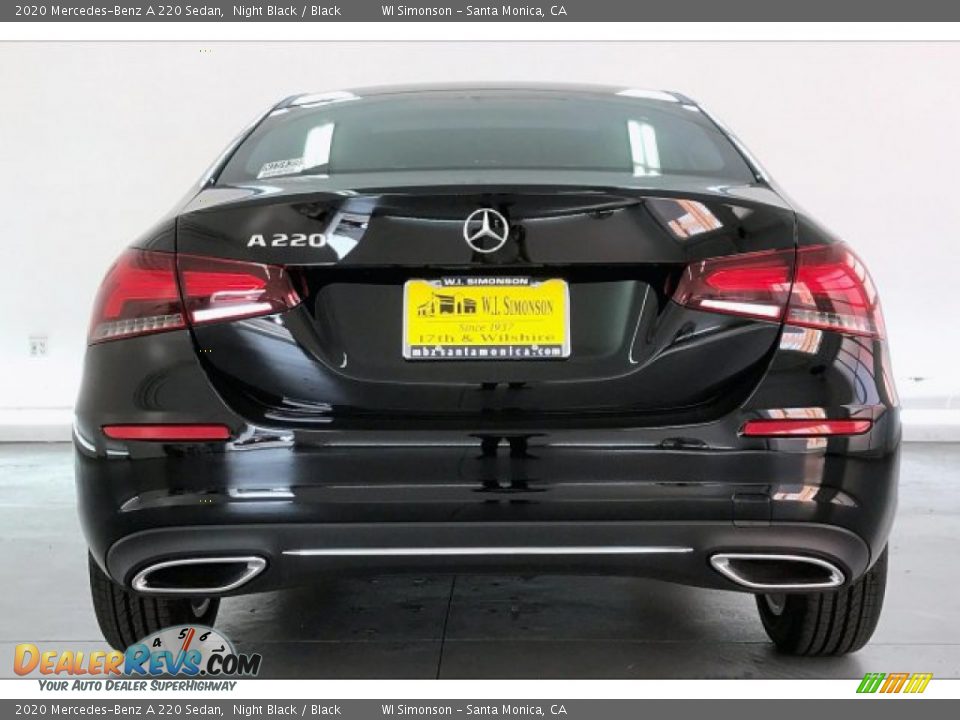 2020 Mercedes-Benz A 220 Sedan Night Black / Black Photo #3