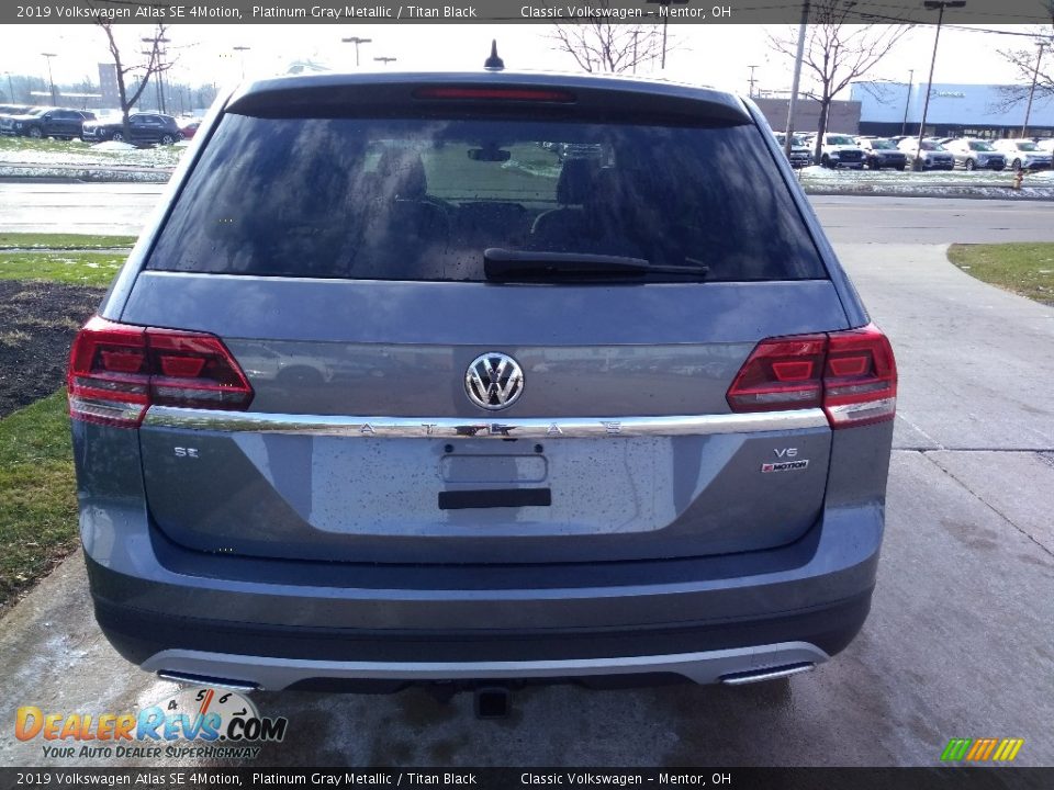 2019 Volkswagen Atlas SE 4Motion Platinum Gray Metallic / Titan Black Photo #5