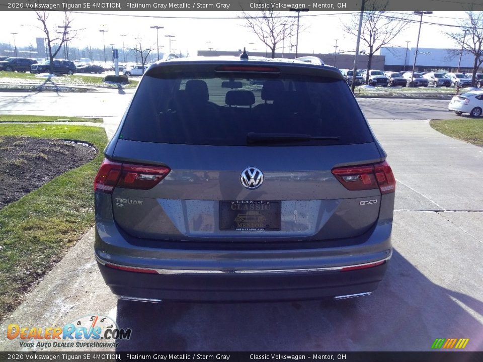 2020 Volkswagen Tiguan SE 4MOTION Platinum Gray Metallic / Storm Gray Photo #5
